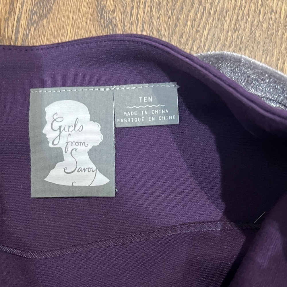 ANTHRO Girls from Savoy purple pencil skirt - Picture 7 of 7
